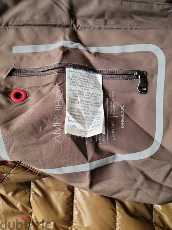 Women's jacket Geox W5421C COFFEE BEAN 4