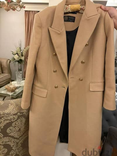 zara camel coat مانتو zara