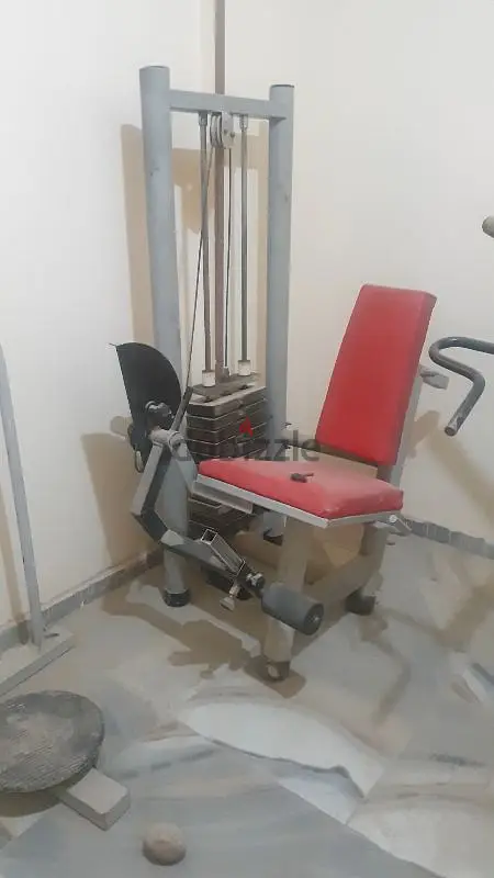 Full gym, 15 weight machines, total weight approx. 1400 kg