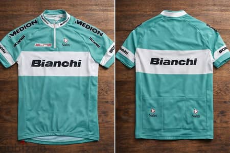تيشيرت ركوب دراجات Bianchi الأصلي – صناعة إيطاليا