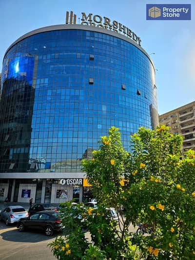 Office for rent. 150 square meters. 9th floor, Zahraa El Maadi, Rehana Plaza building.