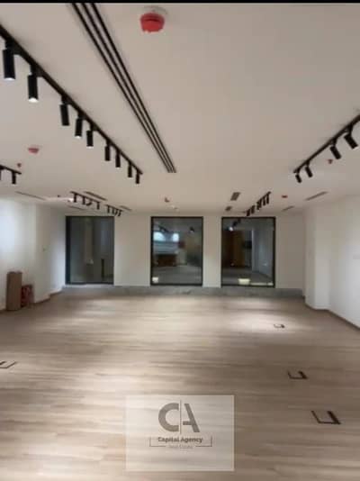 Fully finished office with air conditioning for rent, 154 sq m, in Park Street, opposite Waterway 5A - Fifth Settlement
