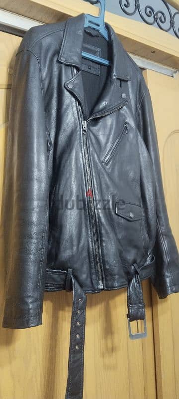 leather jacket size large