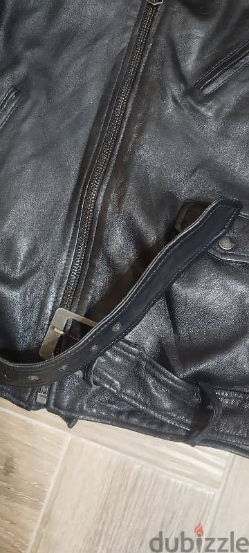 leather jacket size large 7