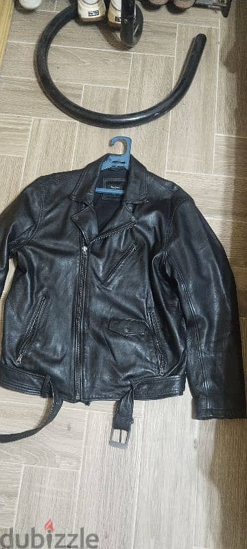 leather jacket size large 8
