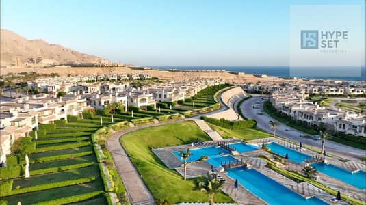 corner chalet 3 bedrooms for sale in lavista 6 el ain el sokhna  with 10% down payment and instalments up to  8 years equal