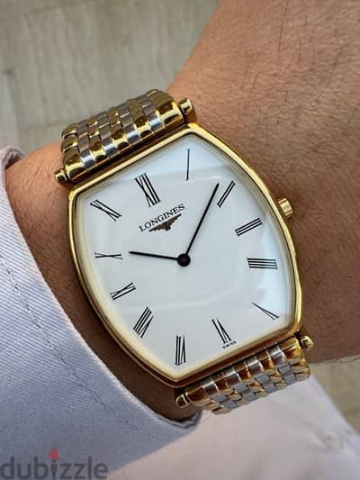 ساعة Longines La Grande Classique ذات اللونين،