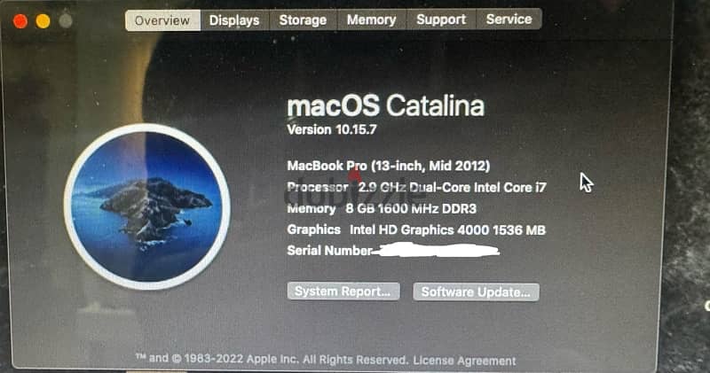 Macbook pro mid 2012 - 13.3-inch i7 1TB SSD 4