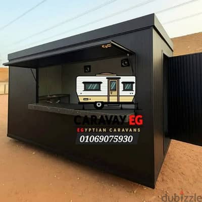 حاوية مطعم بارتشن بارخص سعرFood truck new - مطعم كرفان متحرك اعلى جودة