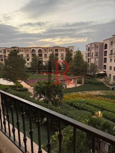 apartment  for rent semi furnished with garden view in mivida compound  new cairo