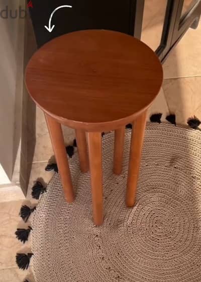 ترابيزة جانبية (Side Table) خشب طبيعي - تصميم مودرن راقي وفريد