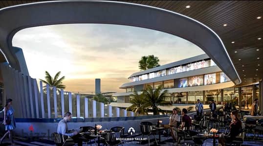 A hot deal retail shop at the gateway of the New Administrative Capital, directly in front of Al-Fattah Al-Aleem Mosque, for sale with the highest imm