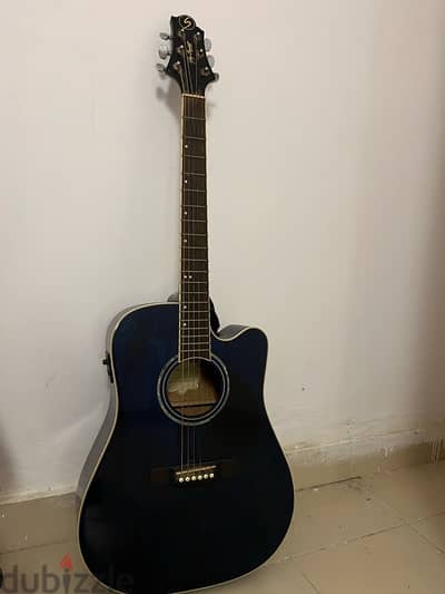 للبيع جيتار greg bennett guitar blue  نادر
