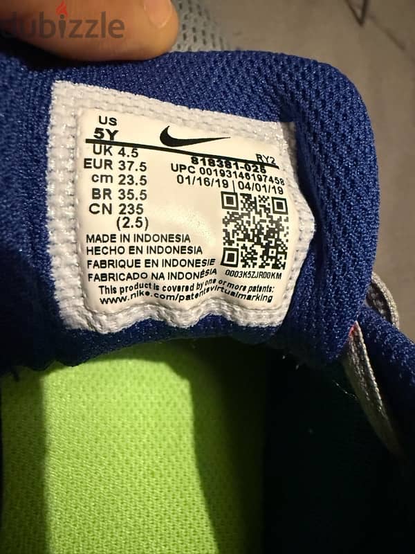 Nike shoes for kids, size 37.5 2