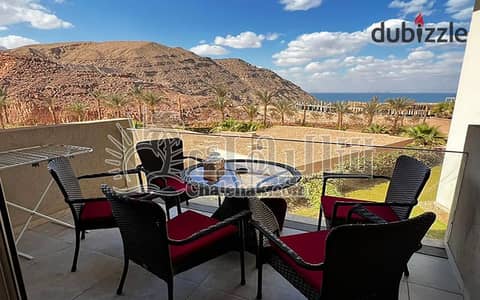 Premium Furnished Chalet with Direct Sea View for Sale – Il Monte Galala Ain Sokhna – Immediate Delivery