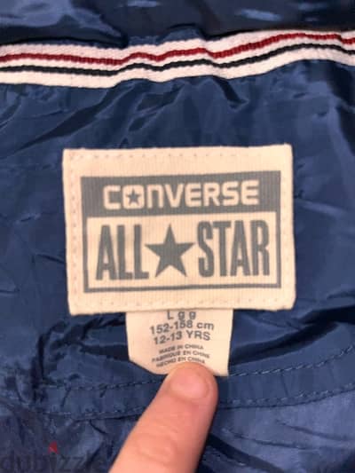 original converse vest size 12-13 يلبس لحد ٦٥ كيلو مستريح