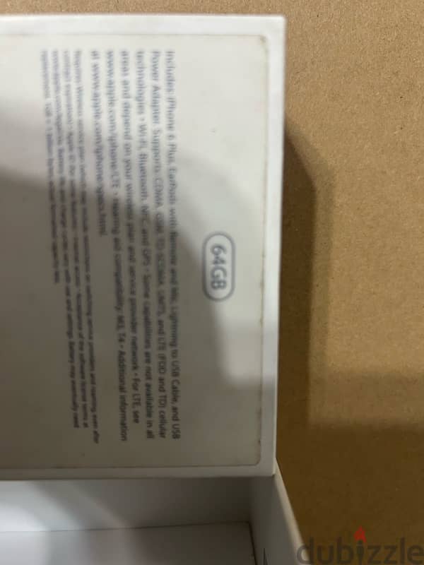 كرتونة آيفون 6 plus 64 جيجا 3