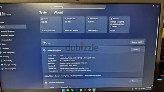 Laptop dell i5 - 10310u جيل عاشر