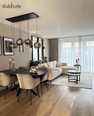 Immediate delivery apartment at the lowest price semi finished with landscape view for sale in Bloomfields Compound Mostakbal City mins from 5th set