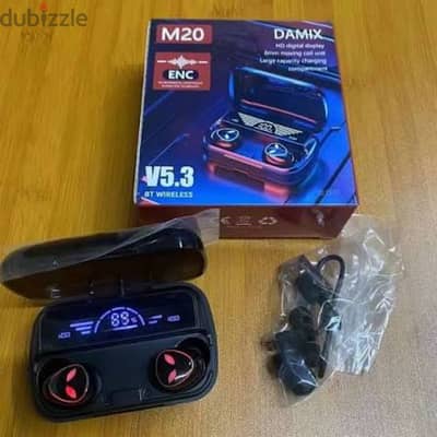 سماعه ايربودز M20 سعر القطعه ب 200ج والقطعتين ب 360ج