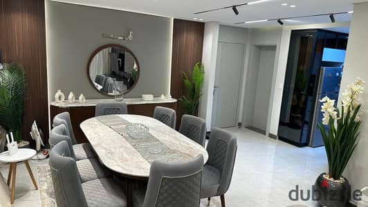 fully finished and furnished apartment for sale in joulz compound next to new giza