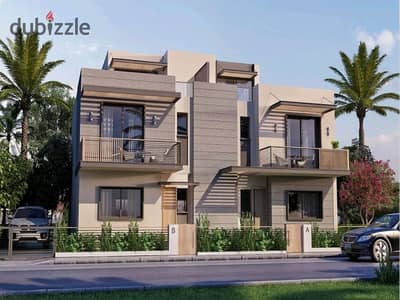 تاون هاوس للبيع في اميز موقع داخل كمبوند جاردن ليكس هايد بارك  في قلب اكتوبر (Garden Lakes)hayed park