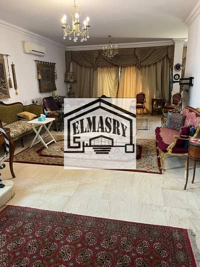 Standalone villa for sale in a prime location in Rehab City 2, New Cairo (First Settlement), U-shaped model.  Excellent location in Phase 10.