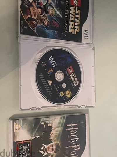 nunchuck+لعبه Harry Potter (Wii)+لعبه Star Wars