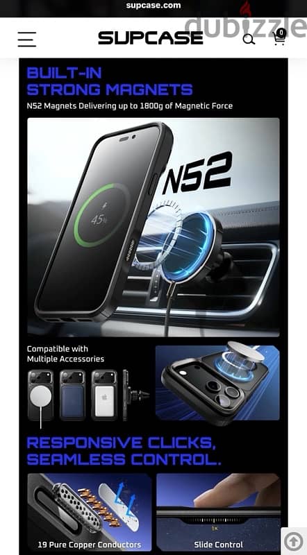 iPhone 17 Pro Max MagSafe Camera Control Button Phone Case - Black 1