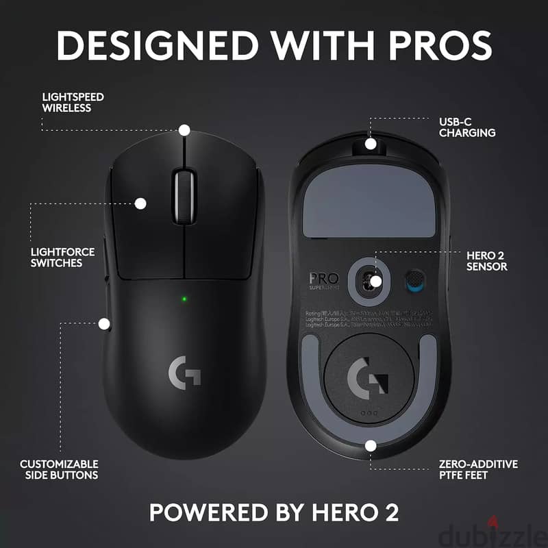 Logitech G PRO X SUPERLIGHT 2 Wireless Gaming Mouse 1