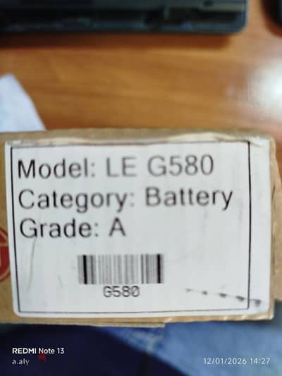 بطارية لابتوب لينوفو G580 جديده وعليها ضمان