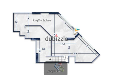 محل للايجار فى زيزينيا – واجهه 10 متر على الشارع