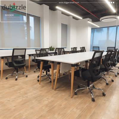 Licensed administrative headquarters 300m for rent above QNB Bank – Integrated administrative tower with internal garage on Nasr road - First Abbas Al-Aqqad