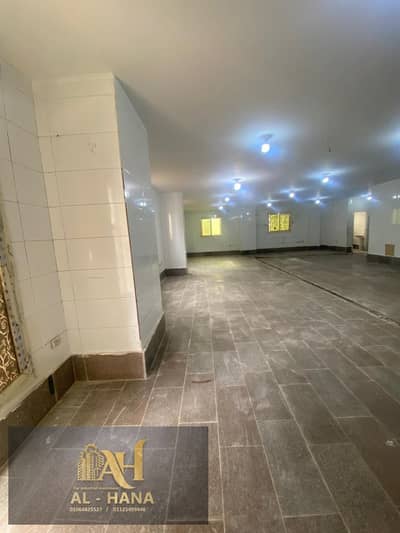 First floor food-related space for rent, 180 square meters, in the industrial area of ​​Fifth Settlement.