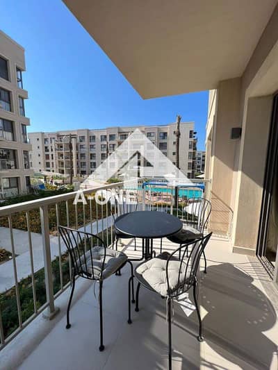 شاليه غرفه فيو مباشر علي البوول ريسيل في مارينا مراسي marina marassi الساحل الشمالي north coast سيدي عبد الرحمن علي بعد 8د من هاسيندا باي و سيشيل