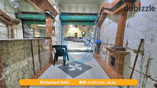 محل للبيع 18م -سموحة - عزبه سعد -خطوات من شارع زكى رجب - السعر 1.700. 000 مليون