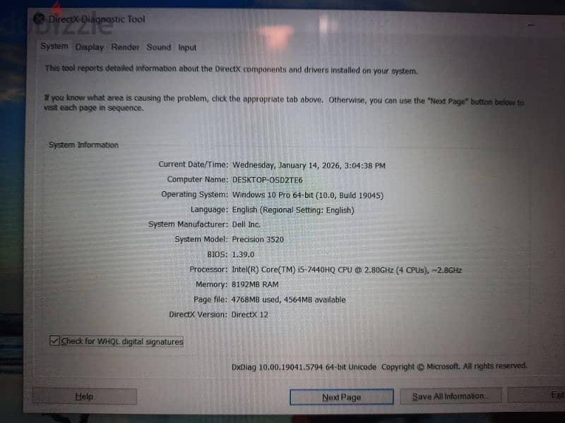 Dell Precision 3520 3