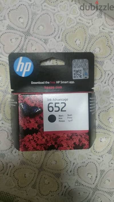 حبر أصلية سوداء HP 652 Ink