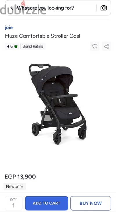 stroller joie like new -سترولر جوي كالجديدة