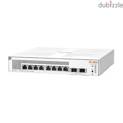 Aruba JL681A Smart Managed PoE Switch, 8 Port Gigabit + 2 Port SFP