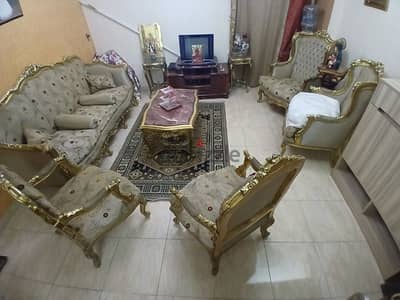 انتريه كنبة و4كرسي