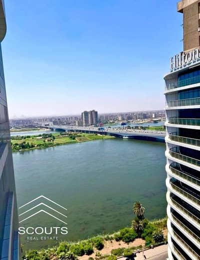 Apartment for sale on the Nile, super finished , with furniture and appliances, in Maadi Towers