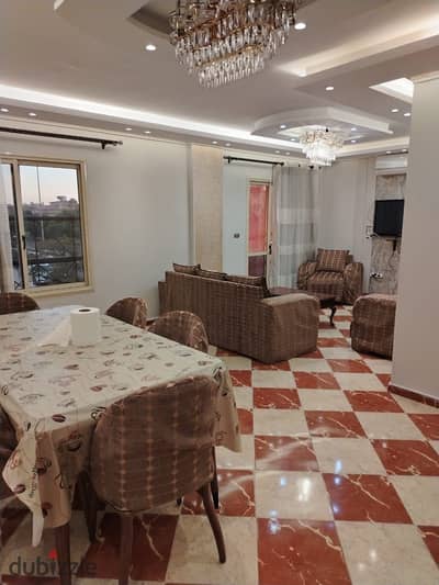 Furnished apartment for rent in Al Rehab, 155 square meters