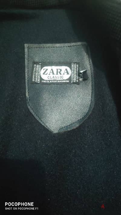 جاكت جلد طبيعي رجالي من شركهZARA