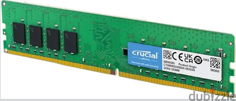 رامات Crucial DDR4 16GB (قطعتين 8GB) أصلية - حالة ممتازة