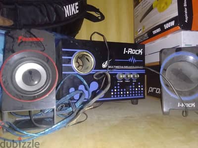 صب كمبيوتر 3 قطع  I-RoCK subwoofer 3 pieces computer