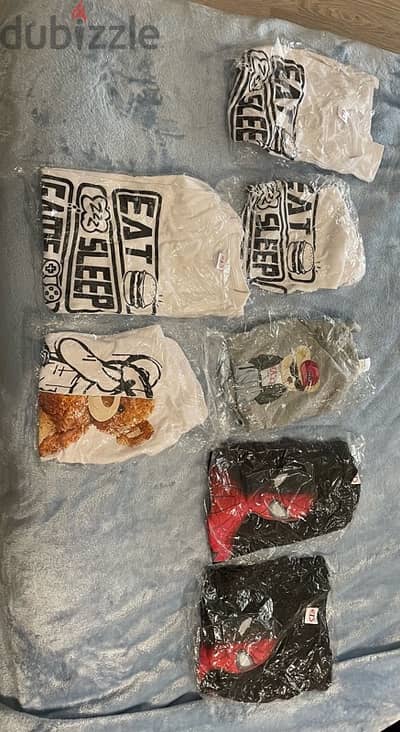 t shirts for sale NOT USED AT ALL