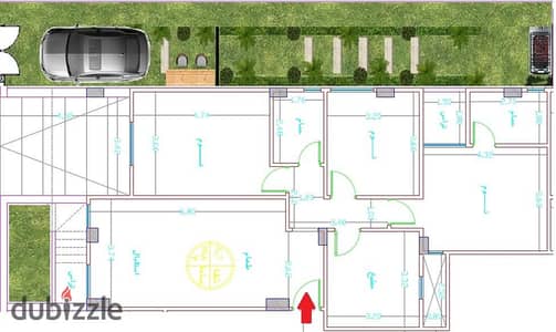 155m² ground floor apartment, double frontage, overlooking a street and garden, in the Fifth Settlement, near Al-Hurriya Street and Hassan Allam Compo