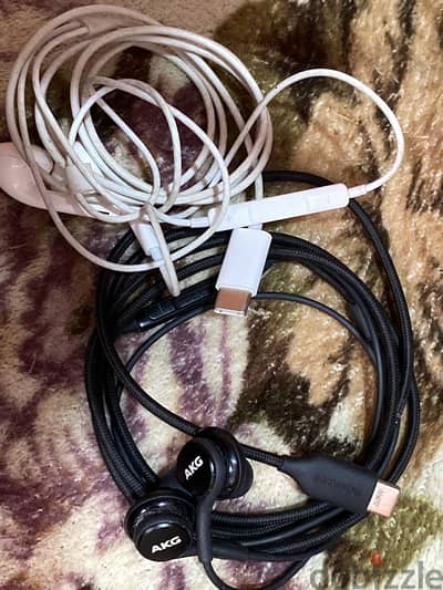 تيب سيtype Cسماعه ايفون سماعه akg اصلي ا