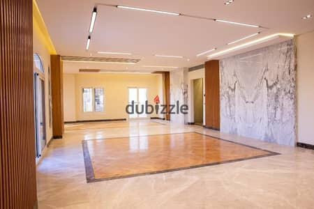 full floor apartment inside a villa in Al-Shuwayfat is available for rent, next to Al-Shuwayfat School and Katameya Heights complex.